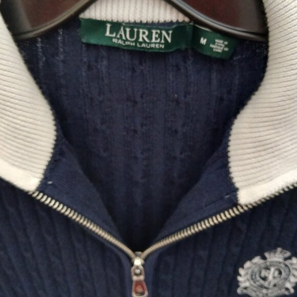 🌟Host Pick! ✨️ Ralph Lauren Cotton Zip-Up Sweater✨️🎊 - Picture 3 of 8